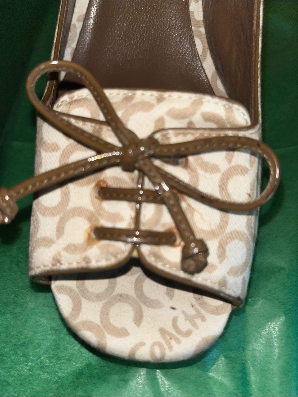 Coach Signature Corey Perp Toe Heels - Picture 9 of 10